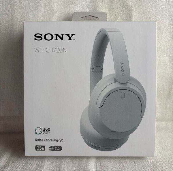 【新品未使用】SONY ワイヤレスノイズキャンセリングヘッドホン WH-CH720N(W)
