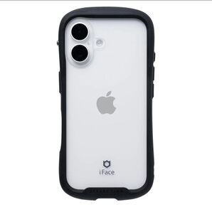 iPhone 16用 強化ガラスクリアケース iFace Reflection (ブラック)