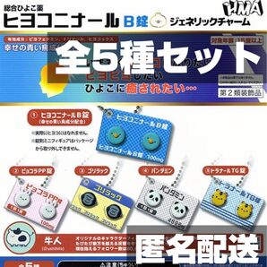 ★全5種セット★新品未開封★匿名配送★ 総合ひよこ薬 ヒヨコニナール B錠 ジェネリックチャーム ガチャ