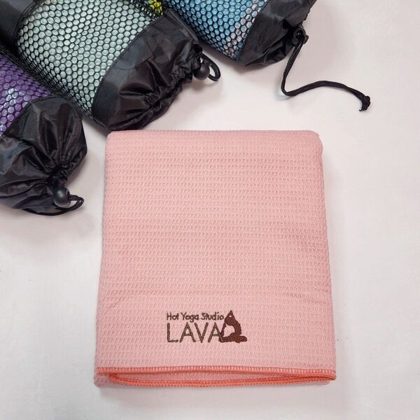 LAVA 新品ヨガラグ ヨガタオル ホットヨガ対応 ピンク