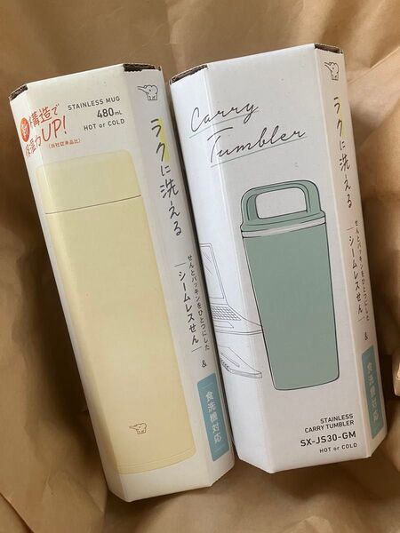 象印 ステンレスマグ スクリュータイプ 480mL / ステンレス キャリータンブラー 300mL ☆2点セット☆