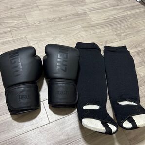 ボクシンググローブ レッグサポーター セット ブラック 3個セット