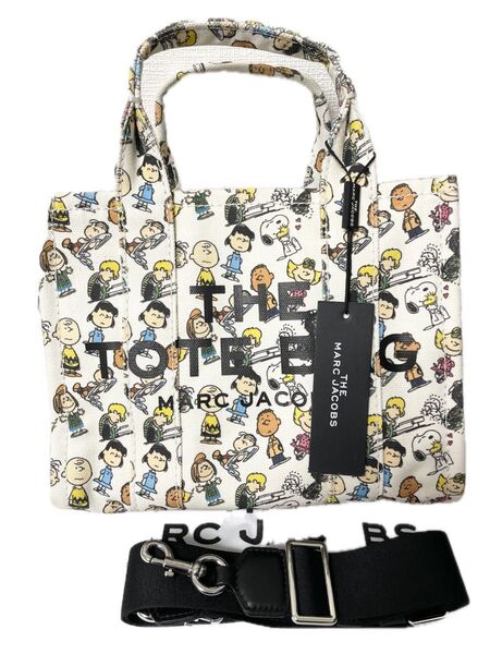 【新品】マークジェイコブス×ピーナッツ スヌーピー ザ スモールトラベラー トートバッグ MARC JACOBS Peanuts