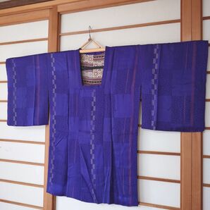 着物 道行コート 青紫