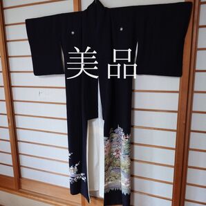 新品同様 着物 黒留袖 五つ紋 作家物 銘あり
