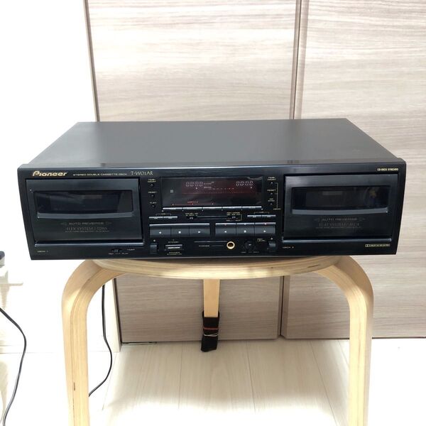 PIONEER T-W01AR ダブルカセットデッキ 録音再生動作品 現状渡し品