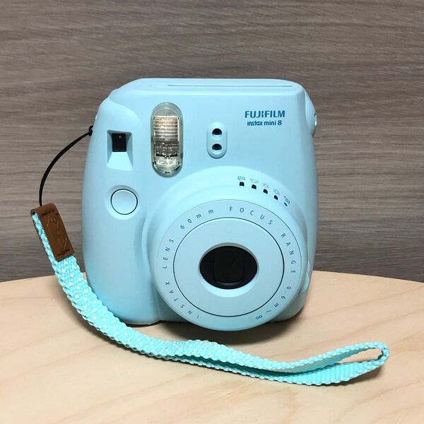 FUJIFILM instax mini8 チェキ みずいろ インスタントカメラ 動作品 現状渡し品