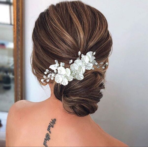髪飾り ヘアピン かんざし ヘッドドレス 花 和装 結婚式 ヘアアクセサリー パール ブライダル 結婚式 ウェディング
