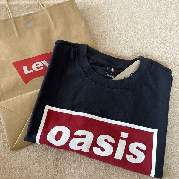 【タグ付き】Levi's × Oasis コラボTシャツ M ブラック 未使用