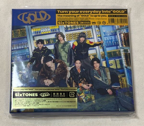 SixTONES 『GOLD』初回盤B DVD付 BOX仕様 CD+DVD