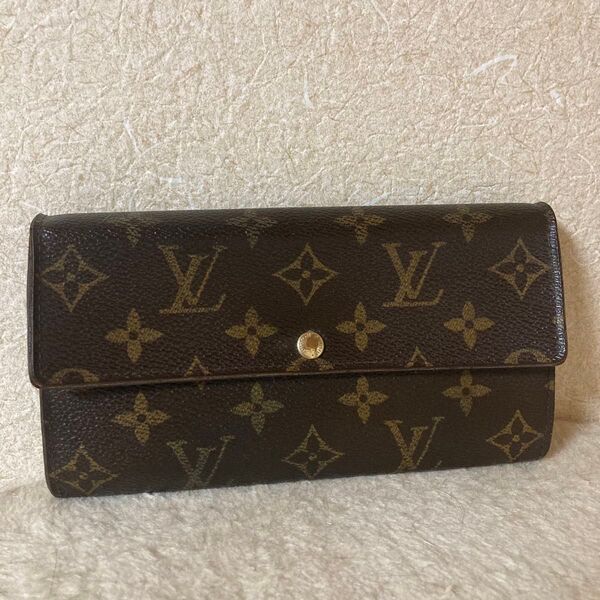 ルイヴィトン LOUIS VUITTON モノグラム 財布 ポルトフォイユ クレディ サラ 長財布
