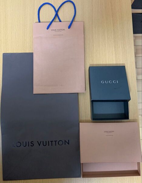 LOUIS VUITTON GUCCI ショッパー 空箱 4点セット