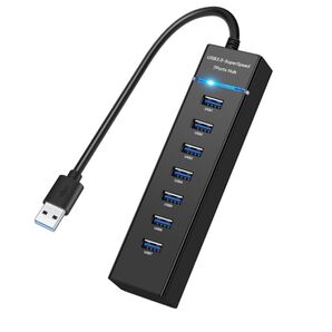 新品 7ポート USB ハブ 3.0 30cmケーブル 5Gbps高速転送