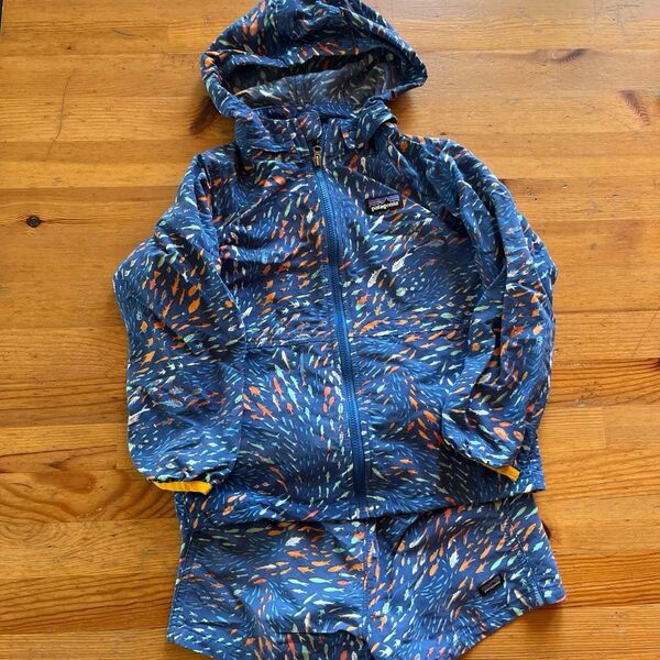 【美品】Patagonia 水陸両用 セットアップウィンドウブレーカー4T &ショートパンツ