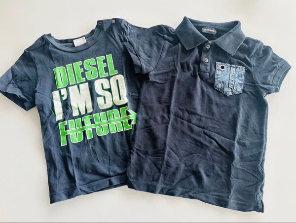 DIESEL ディーゼル キッズ 半袖Tシャツ 半袖ポロシャツ 2点セット