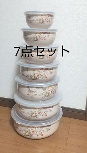 昭和レトロ ホーロー容器7点セット