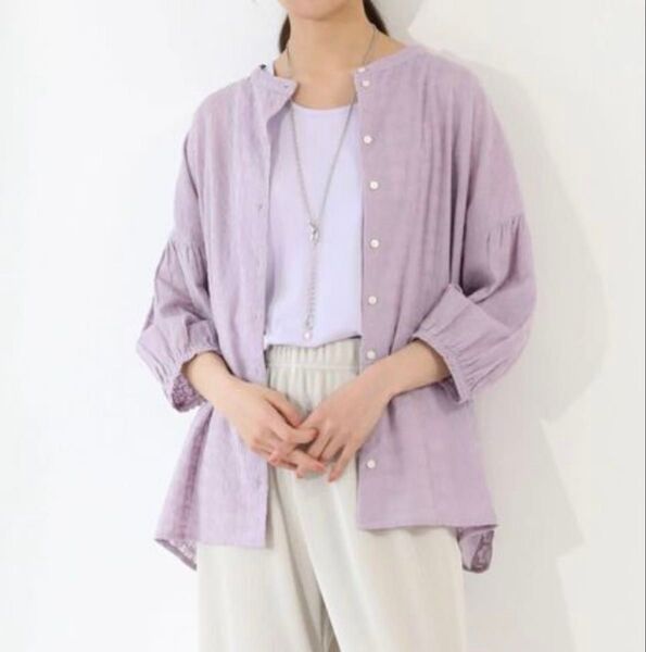 ☆新品未使用☆chocol raffine robe 2way刺繍7分丈ブラウス