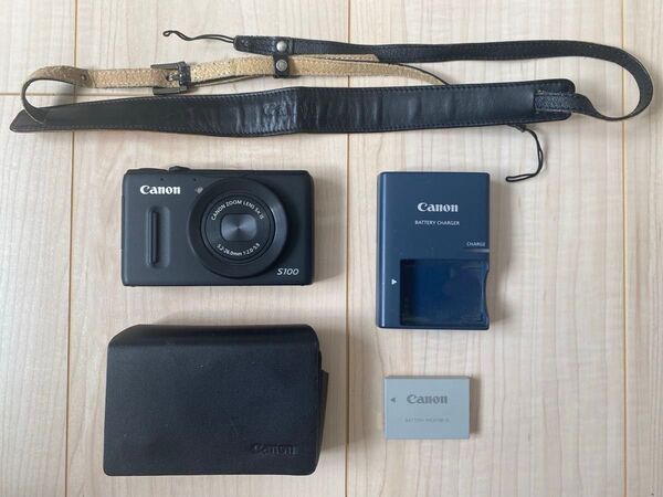 Canon PowerShot S100 中古 ケース, ストラップ付き