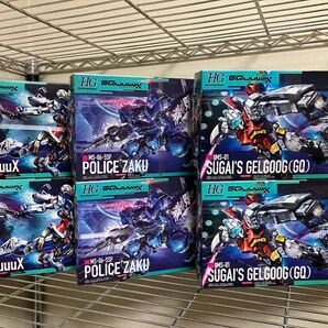 HG 1/144 GQuuuuuuX ジークアクス 軍警ザク ゲルググ スガイ機(GQ)新品3種類×2=6個セット