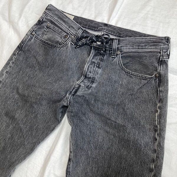 LEJ Levi's jogger pants 人気ブラックデニム W32 ジョガーパンツ リーバイス501 デニムパンツジーパン