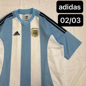 アルゼンチン代表 02/03 ホームユニフォーム XLサイズ相当 日韓W杯 バティストゥータ ベロン クレスポ OLDadidas