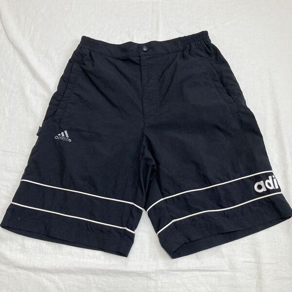 OLD adidas 00年代 古着 ブラック ショートパンツ ハーフパンツ L オールドアディダス ショーツ