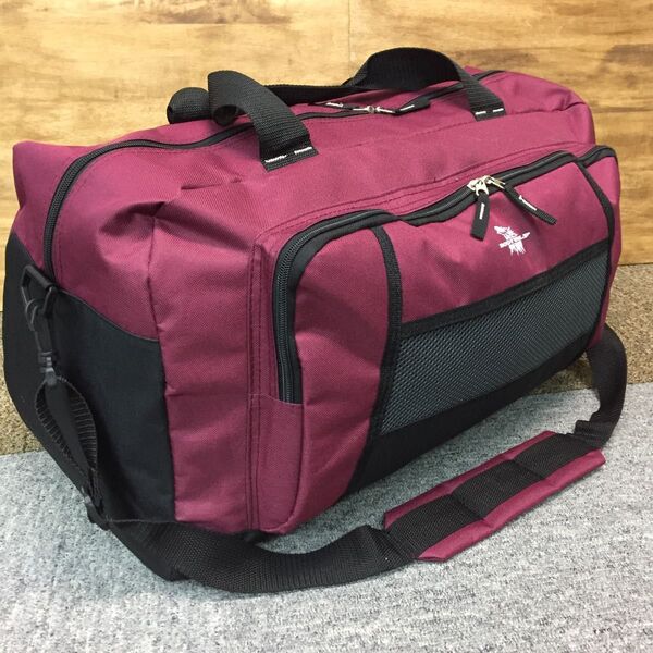大容量 2way ボストンバッグ ショルダーバッグ メンズ レディース 旅行 修学旅行 ジム スポーツ 部活 新品 ワイン