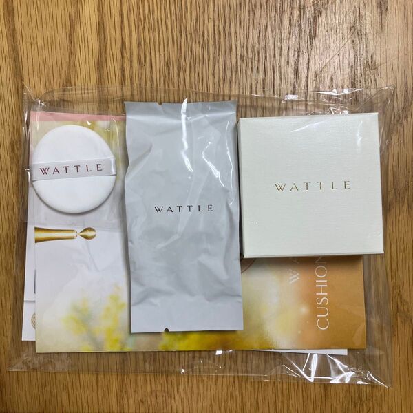 WATTLE クッションファンデーション ナチュラルベージュ パフ セット