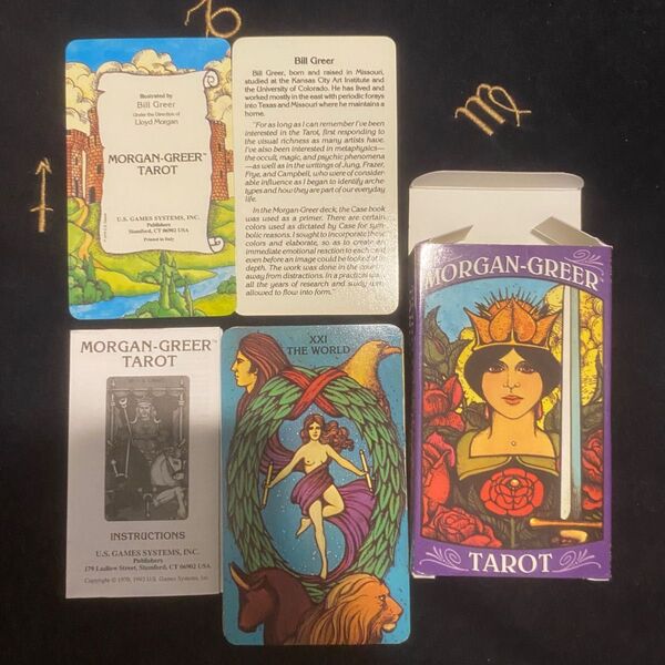 Morgan Greer Tarot 英語版解説書付き
