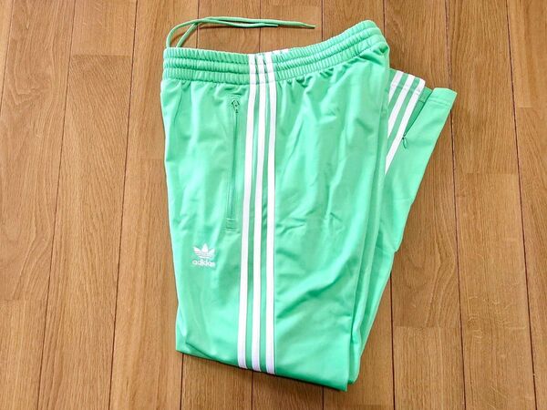 adidas アディダス ジャージ PRIMEBLUE トラックパンツ ファイヤーバード 蛍光グリーン Mサイズ H09032