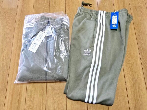 新品タグ付 adidas アディダス ジャージ 上下 セットアップ カーキ オリーブ グリーン M IJ6492 IA4790