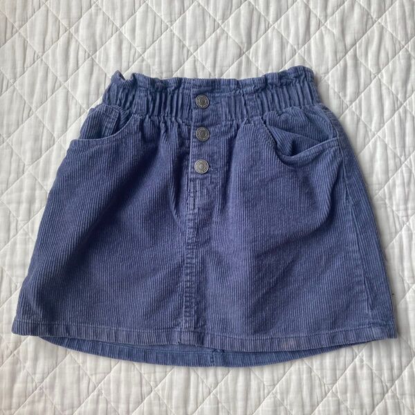 ZARA スカート 120 130 ミニスカート 女の子 コーデュロイ