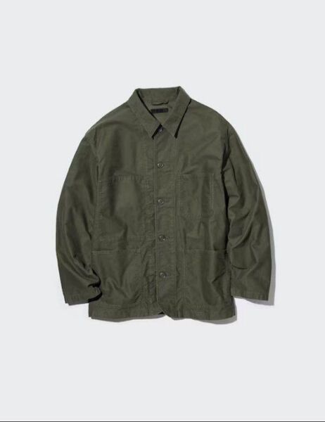 UNIQLO 新品 ユニクロ ユーティリティジャケット カバーオール メンズジャケット XL カーキ