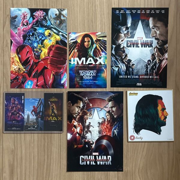 MARVEL マーベル 映画グッズ ポスター チラシ ポストカード まとめ売り