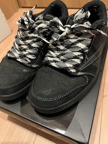 NIKE Travis Scott × Nike Air Jordan 1 Low OG SP "Black Phantom"