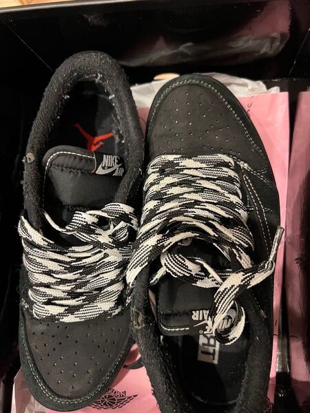 NIKE Travis Scott × Nike Air Jordan 1 Low OG SP "Black Phantom"