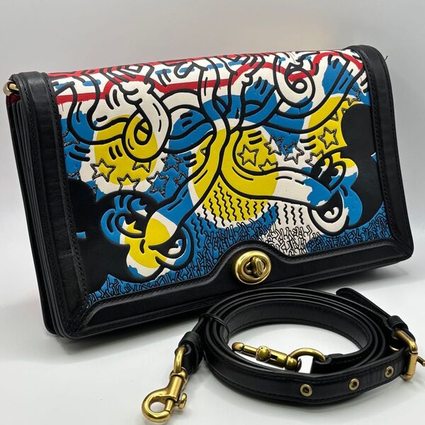 coach ミッキー&キースヘリングコラボ ショルダーバッグ