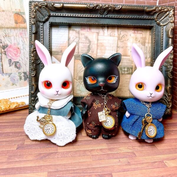 CAPSULE DOLL カプセルドール用 懐中時計ネックレス ゴールド