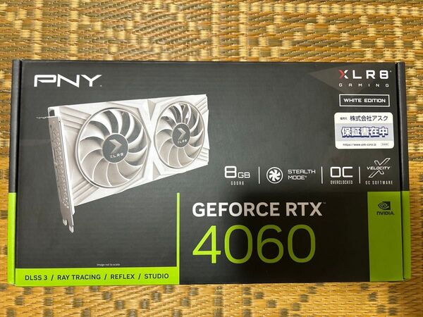 PNY GeForce RTX 4060 8GB XLR8 Gaming OC DUAL FAN White Edition