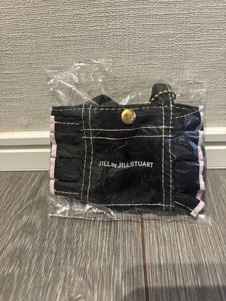 JILL by JILL STUART ジルバイジルスチュアート ミニフリルトートバッグキーホルダー 2 ネイビー×ピンク ガチャ