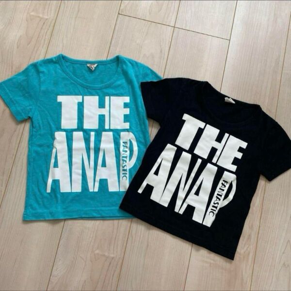 値下げ ANAP kids ロゴTシャツ 2枚セット 100㎝