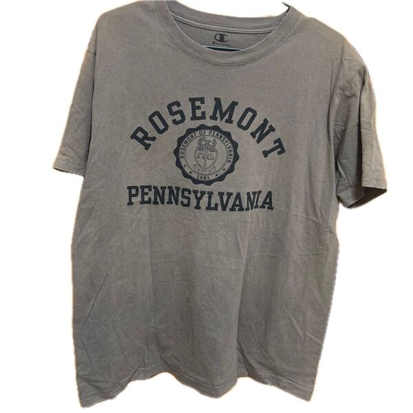 Champion ROSEMONT PENNSYLVANIA ロゴTシャツ ブラウン