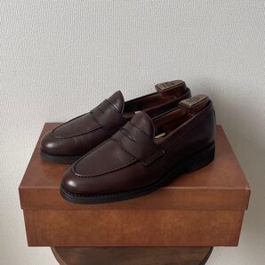 極美品 Berwick バーウィック ローファー 5260 6 ムーンライト ソール ブラウン 革靴