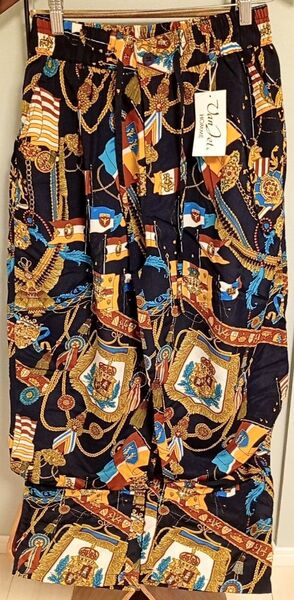 Van Jet HOMME イージーパンツ 総柄 ブルー タグ付き L
