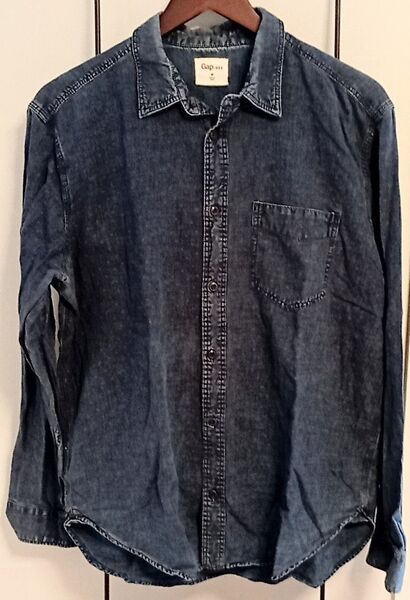 GAP 1969 デニム ドット シャツ M