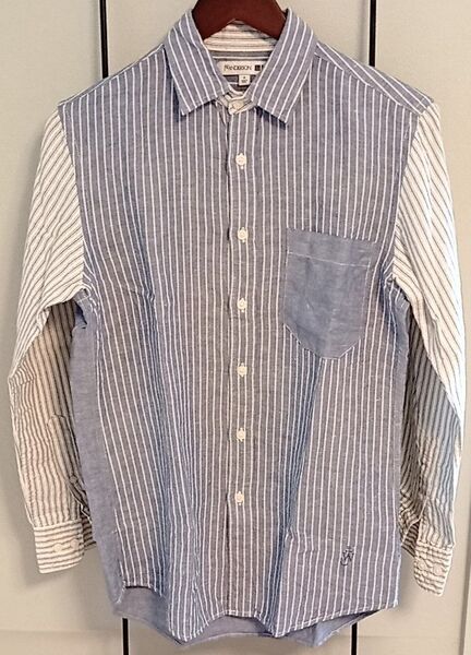 UNIQLO JW ANDERSON ブルー ストライプシャツ S