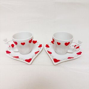 ソーサー カップ ペア コーヒーカップ 食器 ハートのカップ ハート
