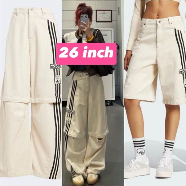 adidas アディブレイク デニム 2-IN-1 パンツ