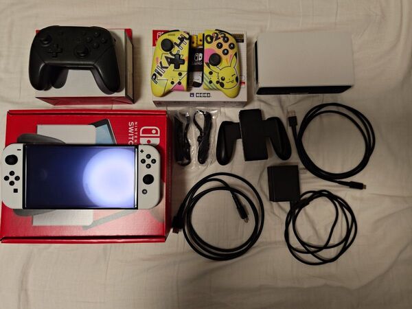 任天堂switch 有機ELモデル プロコン グリップコントローラー ピカチュウPOP 専用ケース