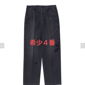 visvim 25ss WIDE CHINO PANTS CRASH ブラック
